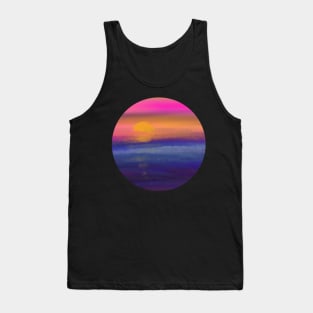 Watercolor Sunset Tank Top